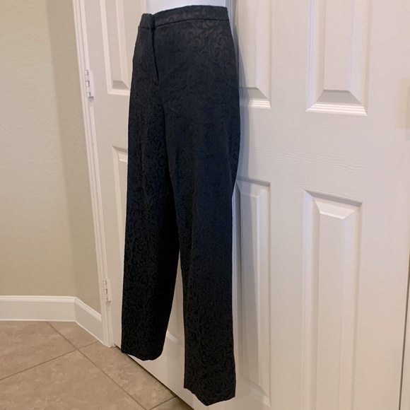 Black Patterned Pants - Picture 7 of 9